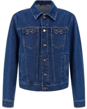 Gucci Horsebit Denim Jacket - Blue