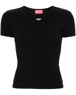 DIESEL `T-Ele-Long-D` T-Shirt - Black