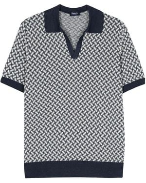 Drumohr 'Razor Blade' Polo - Black