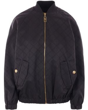 Elisabetta Franchi Bomber Jacket - Blue