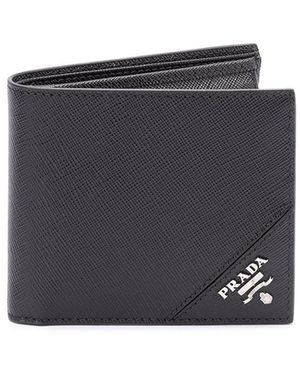 Prada Saffiano Leather Wallet - Blue