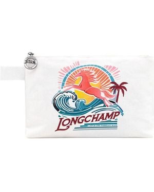 Longchamp 'Le Pliage Surf' Pouch - White