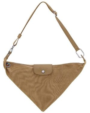Longchamp 'Le Pliage Baroudeur' Small Crossbody - White