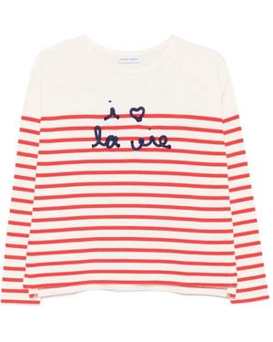 Maison Labiche 'I Love La Vie' T-Shirt - Red