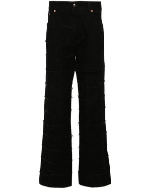 ANDERSSON BELL 'New Patchwork' Wide Leg Jeans - Black