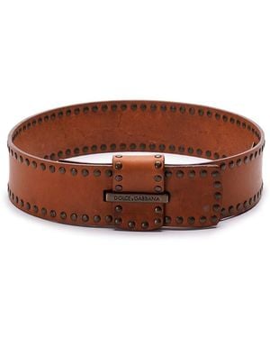 Dolce & Gabbana Leather Belt - Brown