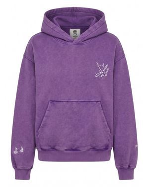 Inspired By A True Story Hooded Sweatshirt Kangaroo Pocket - Purple