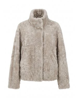 Brunello Cucinelli Fur Jacket - Grey