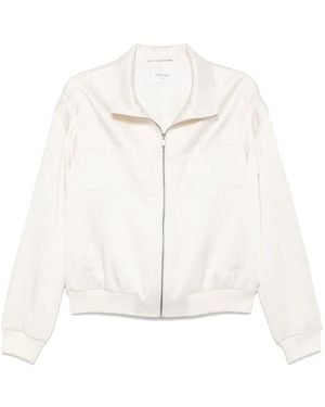 Saint Laurent Zip Sweatshirt - White