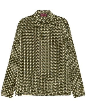 Gucci Classic Skinny 'Horsebit' Shirt - Green