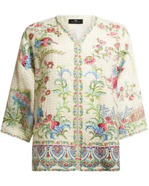 Etro Jackets Cotone Viscosa Poliammide - White