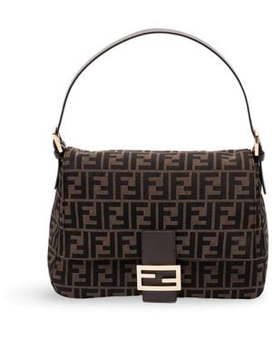 Fendi 'Flap' Shoulder Bag - Black