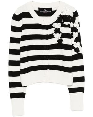 Ermanno Scervino Cotton Polyamide Cardigan - Black