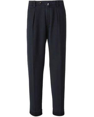 Berwich Oversize Fit Trousers - Blue