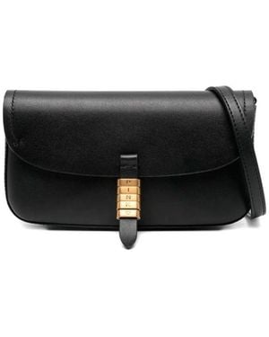 Pinko Flat Saddle Bag - Black