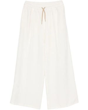 Berwich Wide Leg Trousers - White