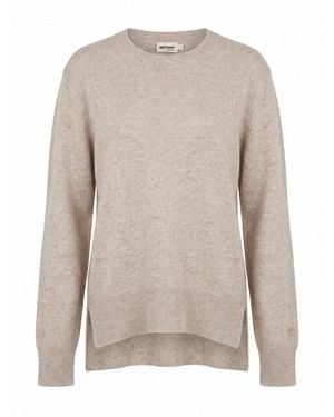 Not Shy 'Priska' Round Neck Jumper - Natural
