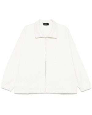 Fendi 'Ff Allover' Zip Sweatshirt - White