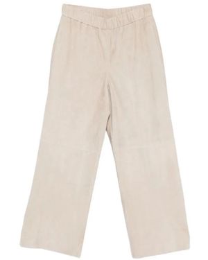 Manzoni 24 Suede Trousers - White