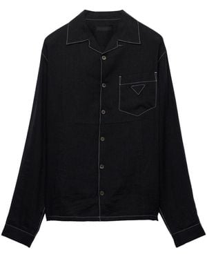 Prada Linen Shirt - Black