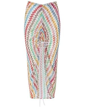 Missoni Chevron Skirt - White