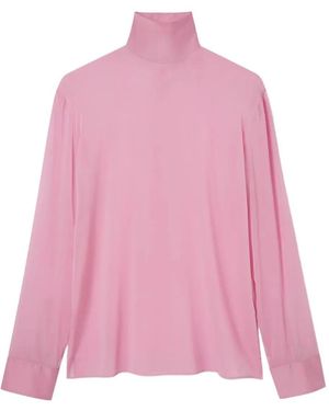 Gucci Silk Stretch Chiffon High Neck - Pink