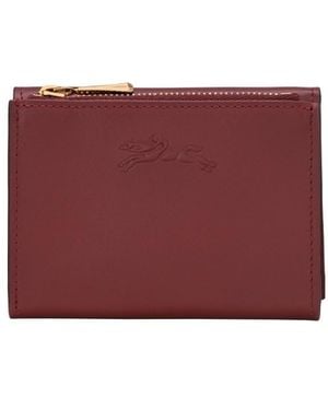 Longchamp 'Epure Timeless' Compact Wallet - Purple
