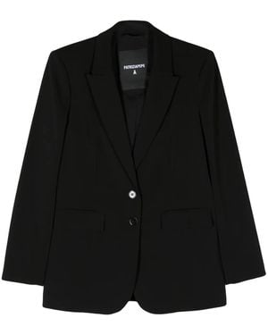 Patrizia Pepe Peak-Lapels Single-Breasted Blazer - Black