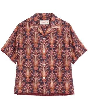 Valentino Garavani 'Voyage Imaginaire' Bowling Shirt - Red