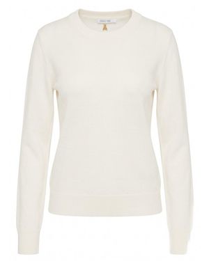 Patrizia Pepe Round Neck Jumper - White