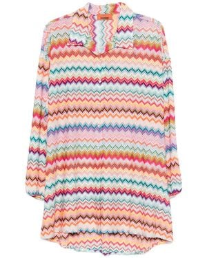 Missoni Chevron-Patterned Shirt - White