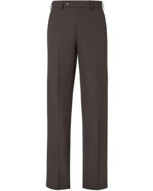 Fendi Cigarette Wool Trousers Clothing - Grey