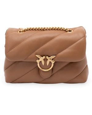 Pinko Love Puff Mini Bag - Brown