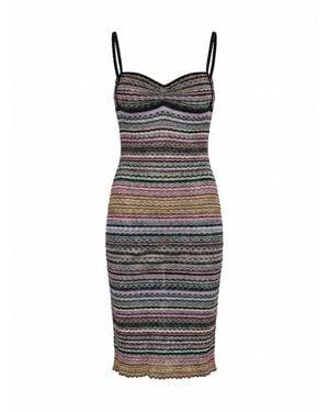 Missoni Striped Trim Dress - Yellow