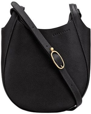 Longchamp 'Le Foulonné' Small Crossbody Bag - Black