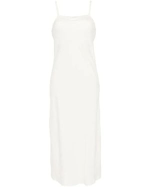 Patrizia Pepe Square-Neck Slip Dress - White