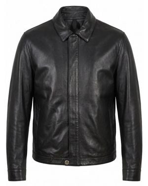 Tagliatore 'Foch' Leather Jacket - Black