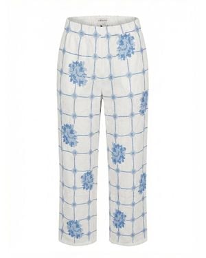 ORSINA Roses' Long Trousers - Blue