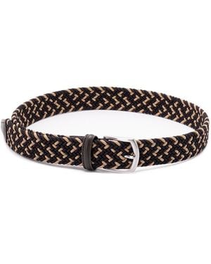 Anderson's Elastic Woven Belt - White