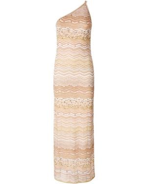 Missoni Long One-Shoulder Dress - White