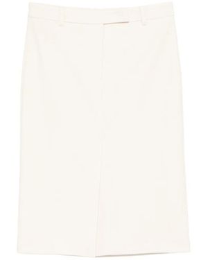 Patrizia Pepe Slit Skirt - White