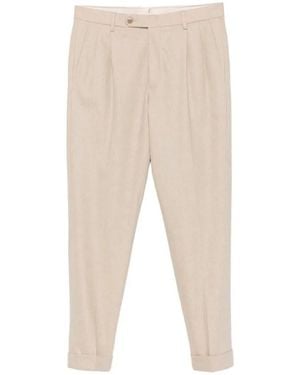 GTA 'Luca' Wool Flannel Pants - Natural