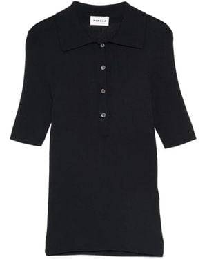 P.A.R.O.S.H. Cipria Polo Top - Black