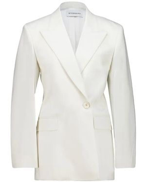 Givenchy Double Breasted Tailored Jacket - White