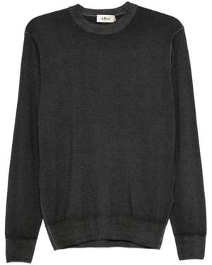 Altea Long Sleeve Crew-Neck Jumper - Black