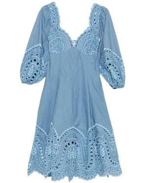 Charo Ruiz 'Corbin' Long Dress - Blue