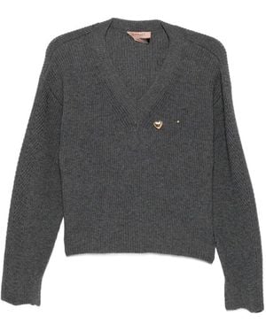 Twinset Round Neck Sweater - Gray