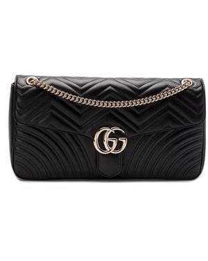 Gucci 'Gg Marmont' Crossbody Bag - Black