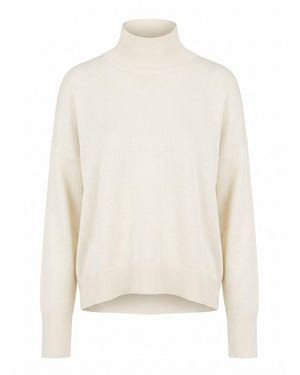 Patrizia Pepe Round Neck Jumper - White