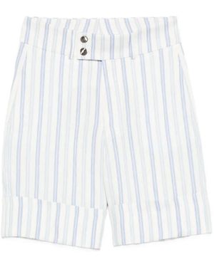 Berwich High-Waisted Bermuda Shorts - White